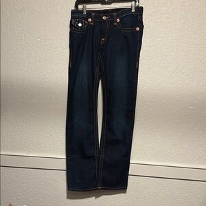 True Religion Blue Straight Leg Jeans Classic Denim